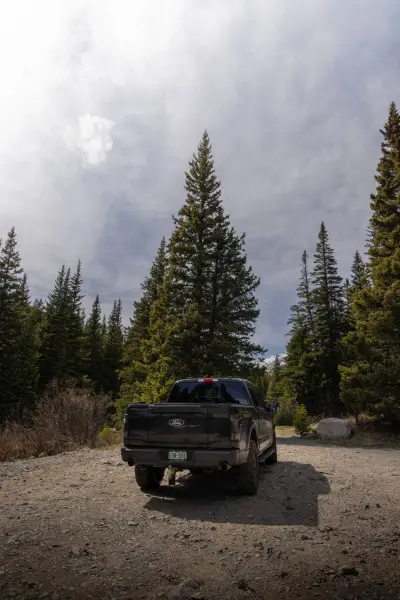 F-150 on a mountain road in Colorado.