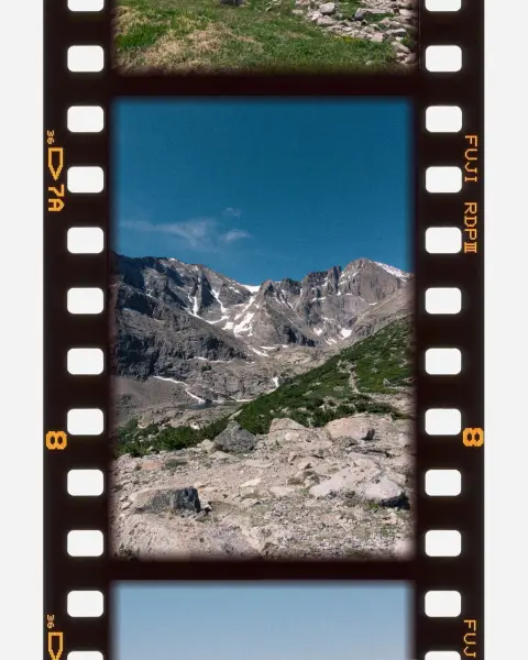 Photos up the trail to longs peak, This one taken about a mile out of chasm lake, sitting at about 11,900ft of elevation.
