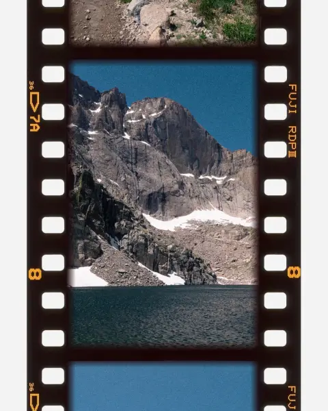 Sitting at about 11,900ft of elevation chasm lake has these striking rocky slabs that loom over the lake. Almost gave me hypothermic shock when swimming in it at about 35°F.
